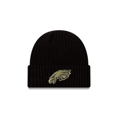 Philadelphia Eagles Gorra | New Era NFL Salute To Service Cuff Knit Beanie Mexico - Negros
